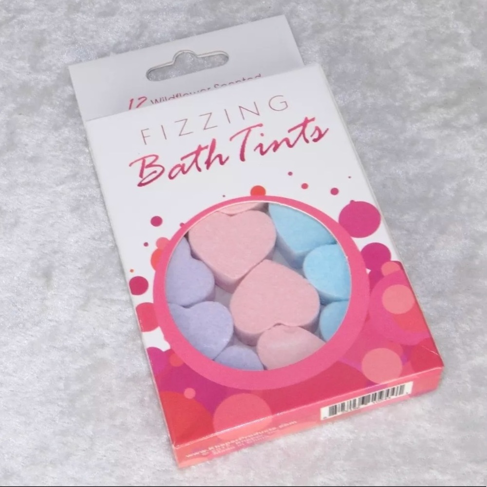 Fizzing Bath Tint 12 Heart Wildflower Bath Bomb